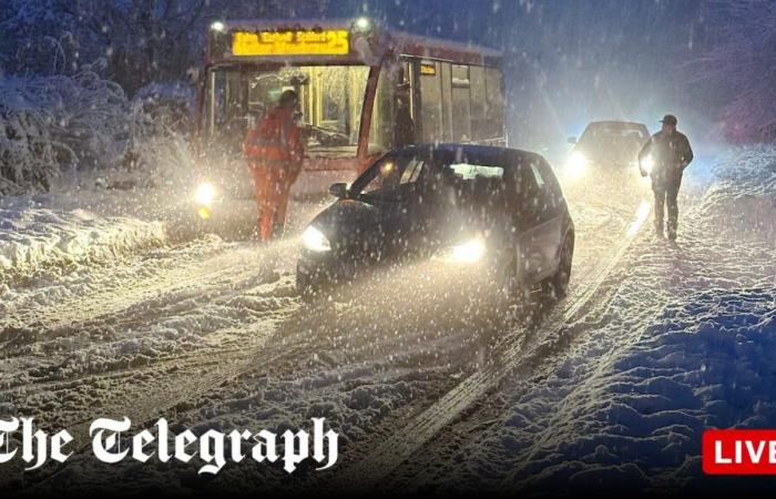 Met Office gibt Schnee- und Eiswarnungen heraus