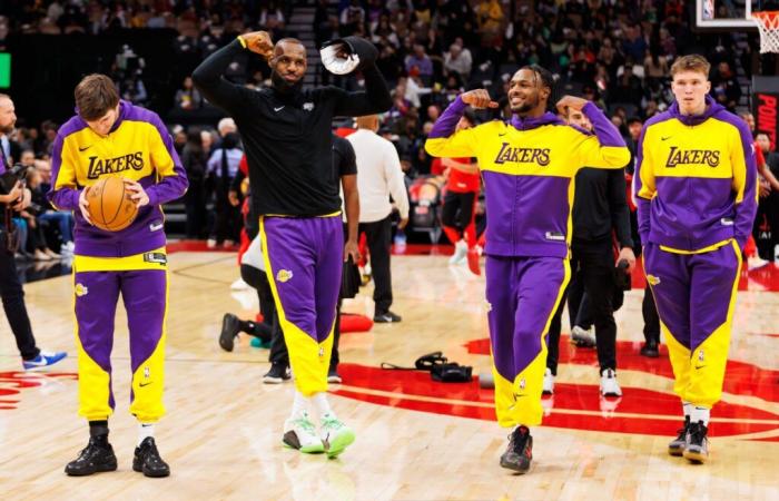 Die explosive Reaktion von LeBron James, als er nach der neuen Rookie-Sensation der Lakers gefragt wurde