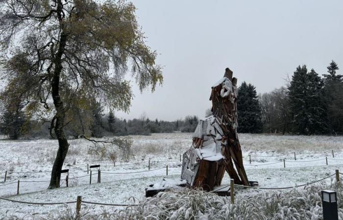 Die ersten Schneeflocken sind im Hohen Venn gefallen: Spaziergänger und die Gastronomiebranche lächeln