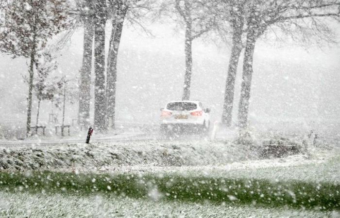 Der erste Schnee erzeugt einen weißen Teppich: Code Gelb für rutschige Bedingungen heute Nacht und heute Nacht während der ersten Wintereinspritzung in Flandern