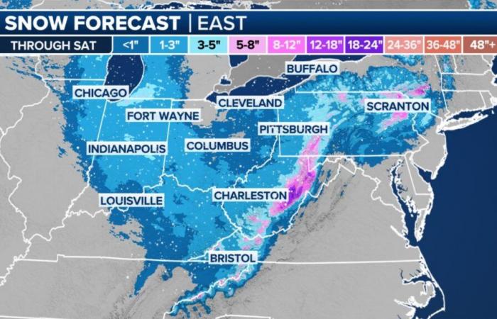 Wintersturm, Schnee und Wind bedrohen NY, NJ Thanksgiving-Reise | Wettervorhersage