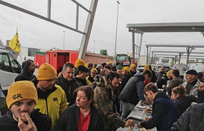 Direkt. Wütende Bauern aus Nouvelle-Aquitaine treffen sich in der Gironde und verfolgen die Situation in der Nähe von Bordeaux