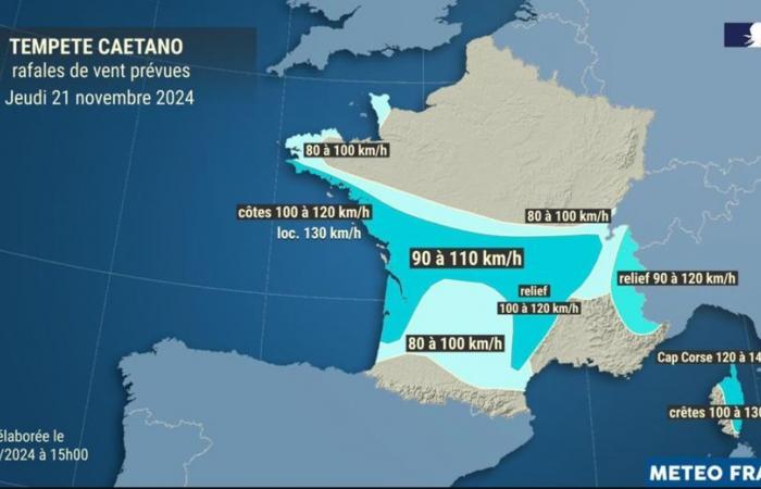 Schnee-, Eis- und Windwarnung: Heute Morgen schneit es in der Bretagne, wie die Wettervorhersage mit dem Caetano-Sturm für diesen Donnerstag voraussagt