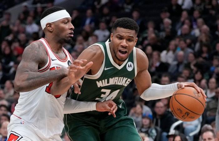 Die Chicago Bulls unterliegen den Milwaukee Bucks, da Giannis 41 Punkte hat