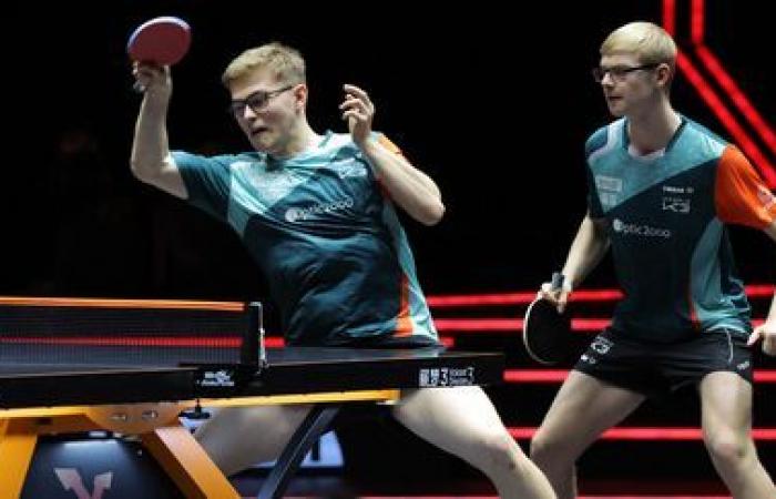 Alexis Lebrun schied wie sein Bruder im Einzel aus, jedoch beide im Doppel-Halbfinale der WTT-Finals gegen ein anderes französisches Duo