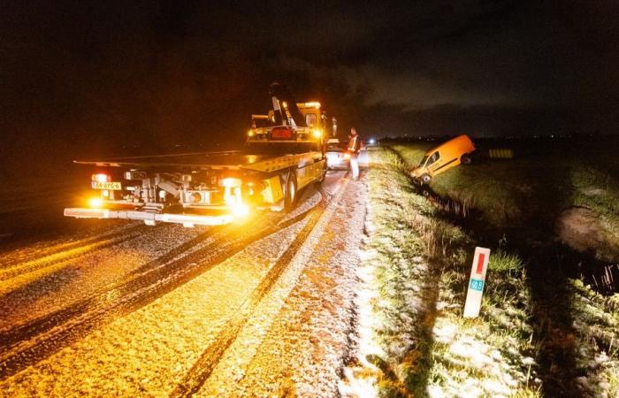 Stellenweise sehr rutschig, in weiten Teilen des Landes ist der Code gelb