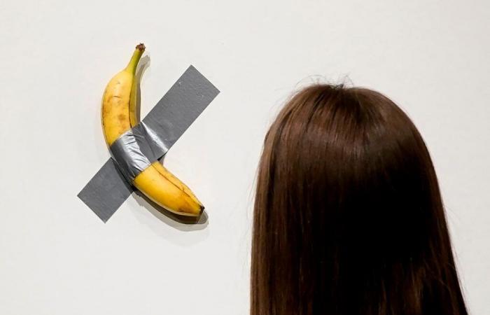 Die ganz liebe Banane von Maurizio Cattelan, ein virtuelles Meisterwerk der Kunst