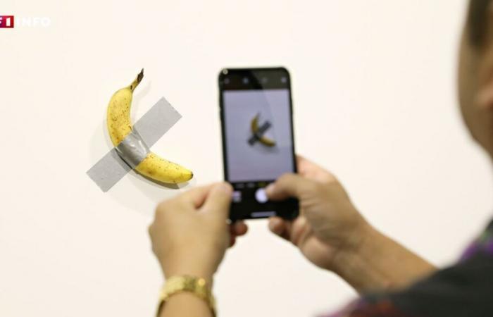 Eine an die Wand geklebte Banane: Dieses umstrittene Kunstwerk von Maurizio Cattelan wird für 6,2 Millionen Dollar verkauft