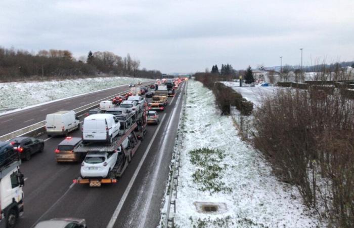 ein Notfallplan wurde eingesetzt, die Geschwindigkeit auf den Straßen wurde gesenkt