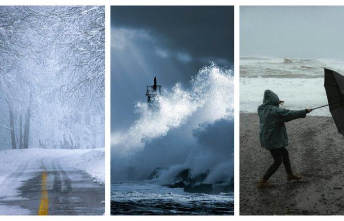 KARTE. Wintersturm Caetano: heftige Winde, Regen und erster Schneefall, Météo France stellt 54 Departements auf orange Wachsamkeit und 37 auf gelb