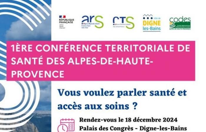 Merken Sie sich das Datum vor: 1. Territorialgesundheitskonferenz der Alpes de Haute Provence