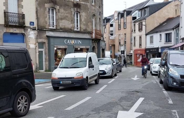 Wie radelt man auf der Rue Hoche in Vannes?