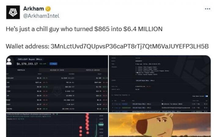 Chill Guy (CHILLGUY): Was ist dieser virale Memecoin von Tik Tok, über den sogar Nayib Bukele spricht?