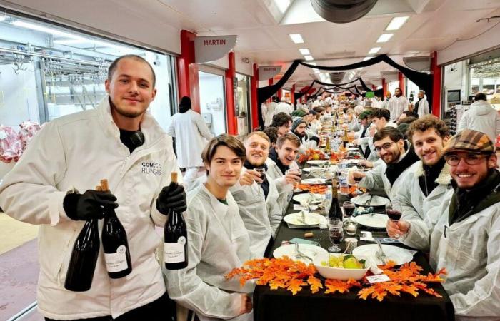 XXL-Bankett, Fanfare und Barbecue… Es ist 18 Uhr und Rungis entkorkt den Beaujolais Nouveau