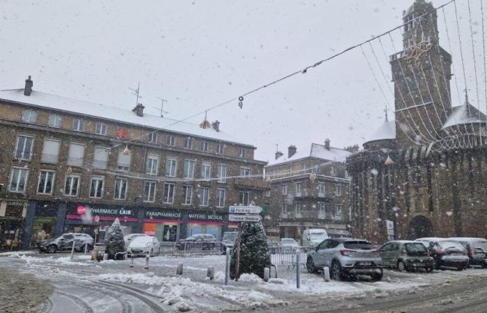 Schnee – Update zur Mittagszeit in Calvados und Orne