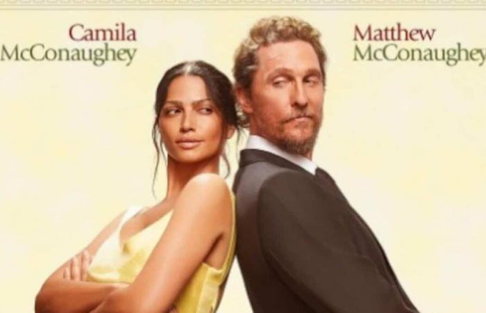 Matthew McConaughey und seine Frau stellen das berühmte Plakat aus dem Erfolgsfilm „How to Lose Your Boy in 10 Days“ für einen Werbespot für ihre Tequila-Firma nach