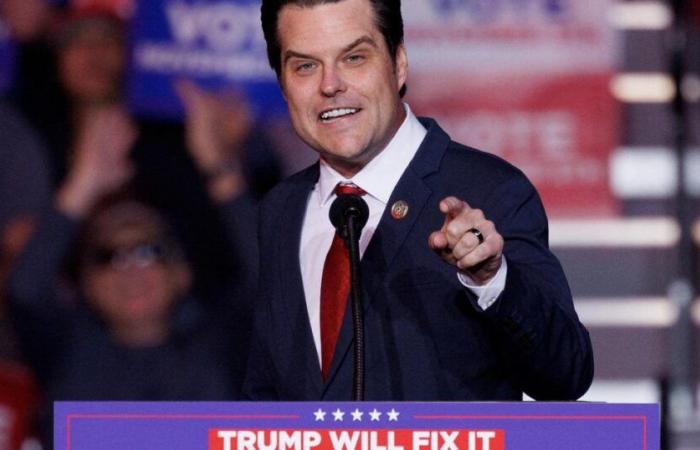 Der umstrittene Matt Gaetz sagt, er gebe es auf, Donald Trumps Justizminister zu werden