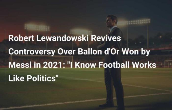 Robert Lewandowski entfacht die Kontroverse um den von Messi 2021 gewonnenen Ballon d’Or: „Ich weiß, dass Fußball wie Politik funktioniert“