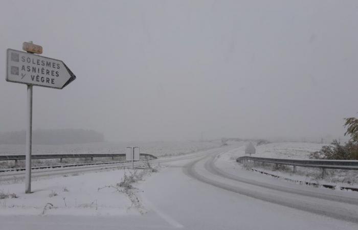 starker Schneefall in Sarthe, Live-Update auf den Straßen