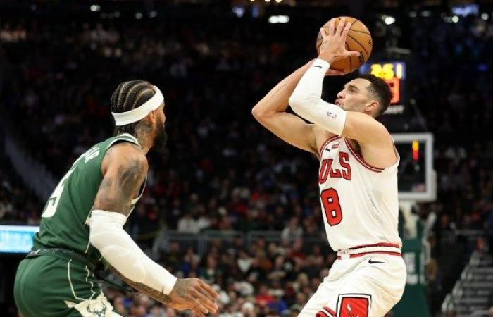 Die Chicago Bulls unterliegen den Milwaukee Bucks, da Giannis 41 Punkte hat