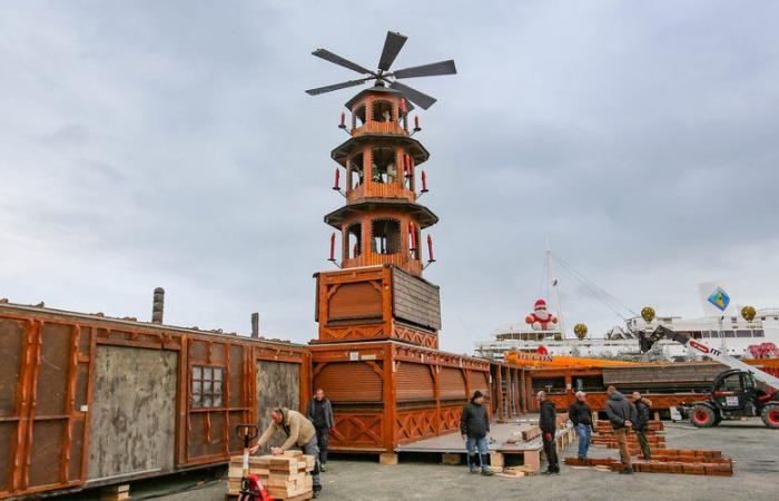 Weihnachtsdorf Barcarès: Die beschädigten Chalets wurden ersetzt und sind bereit für die Eröffnung an diesem Samstag