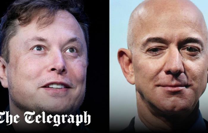 Elon Musk entfacht erneut Streit mit Jeff Bezos über die Wahlprognose des Amazon-Chefs