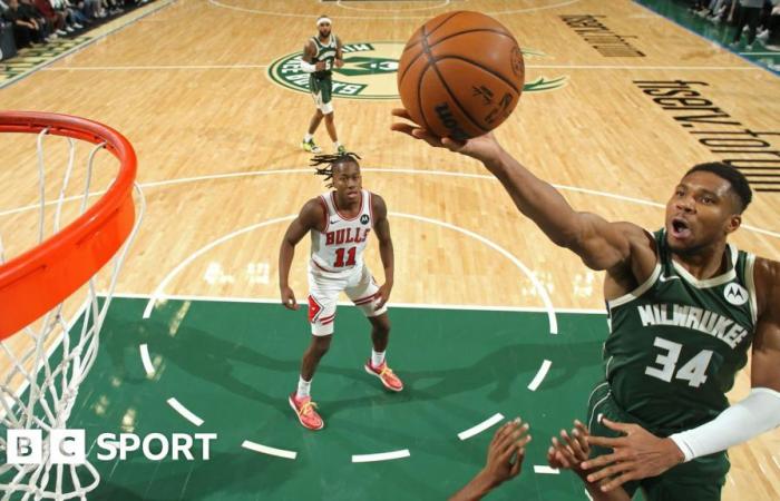 Giannis Antetokounmpo erzielt 41 Punkte, als Milwaukee Bucks die Chicago Bulls besiegten