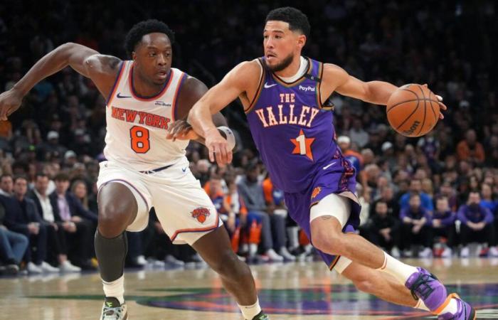 Die 33 von Booker reichen nicht aus, da die Suns gegen die Knicks verlieren, was den Rückstand auf fünf Spiele verlängert