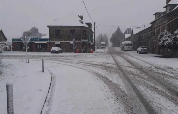 IN BILDERN. Das Land Flers erwacht unter dem Schnee: eine Weihnachtsdekoration