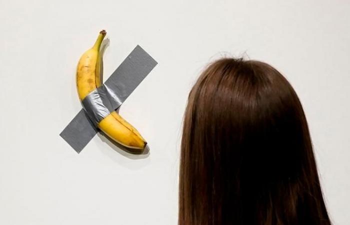 Die ganz liebe Banane von Maurizio Cattelan, ein virtuelles Meisterwerk der Kunst