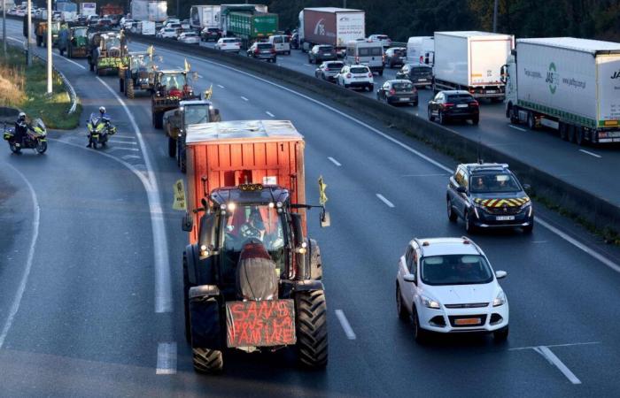 Landwirte gaben den Handelshafen von Bordeaux und ein zentrales Einkaufszentrum in Leclerc in den Landes frei