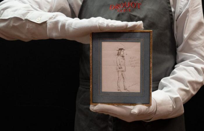 Ein seltenes Porträt von Rimbaud von Verlaine bei einer Auktion bei Drouot