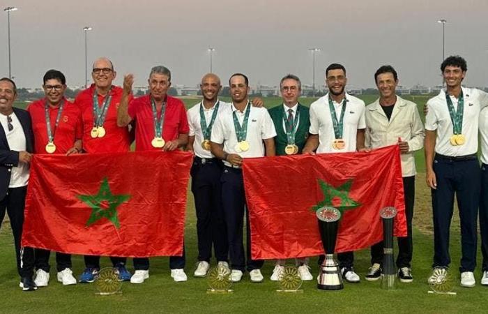 Marokko gewinnt Goldmedaille bei der Arabischen Golfmeisterschaft in Ajman in allen Kategorien