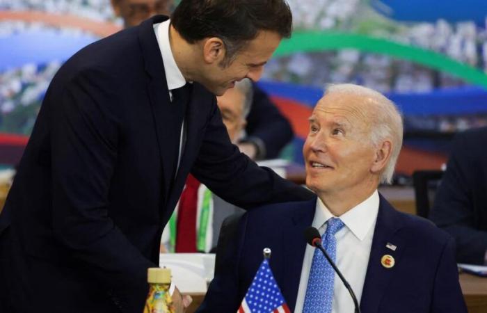 Joe Biden und Emmanuel Macron diskutierten über Waffenstillstandsbemühungen