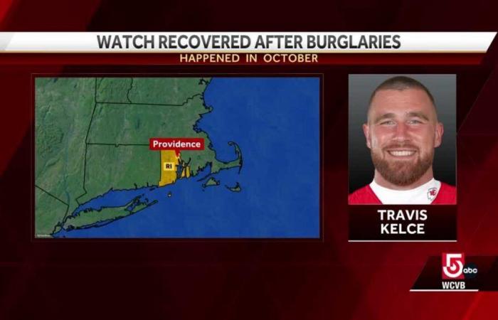 Die gestohlene Uhr von Travis Kelce von den Chiefs wurde in Rhode Island geborgen