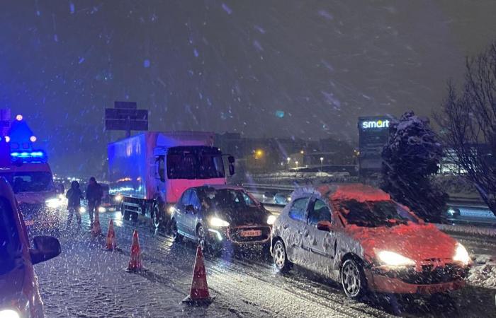 „Fünf Minuten Fahrt, aber 1 Stunde und 20 Minuten bei Schnee“, schwieriger Abend auf den Straßen der Île-de-France