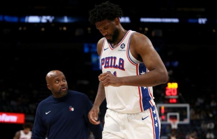 Joel Embiid von den 76ers fällt gegen Nets aus, Clippers wegen Schwellung im Knie