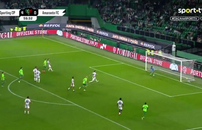 Francisco Trincão kombiniert mit Conrad Harder und beschert Alvalade ein weiteres großartiges Tor in Sporting x Amarante