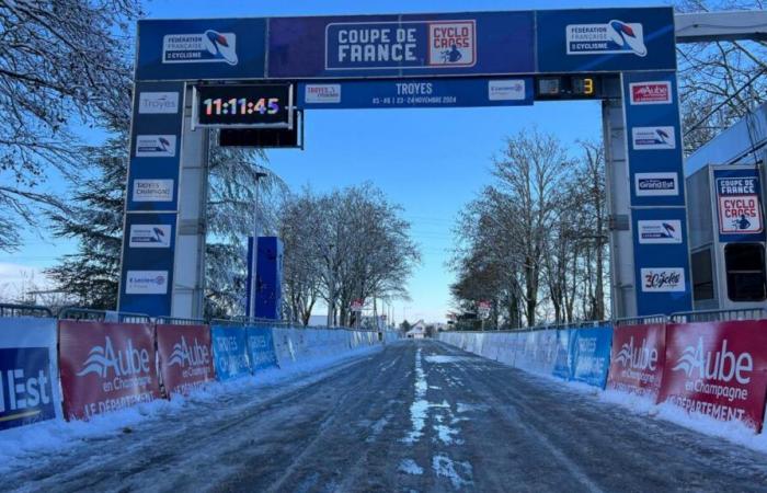 Werden an diesem Wochenende die französischen Radcross-Cup-Läufe in Troyes bei Schnee stattfinden?