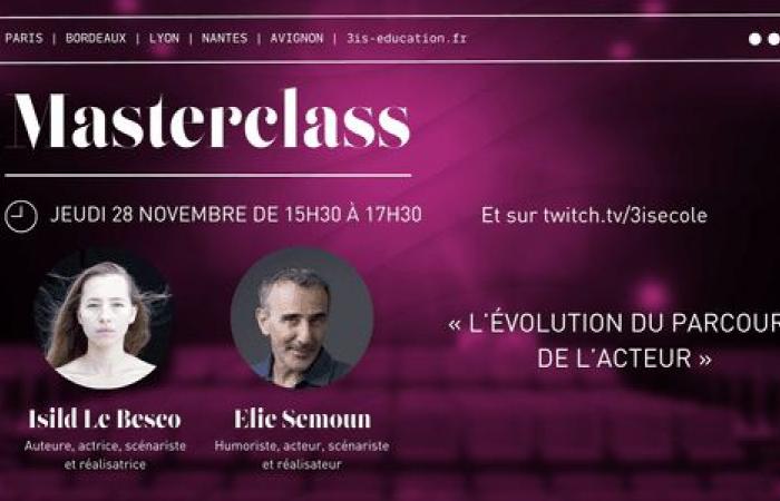 3iS Masterclass – Die Entwicklung der Schauspielerkarriere, mit Isild Le Besco und Elie Semoun