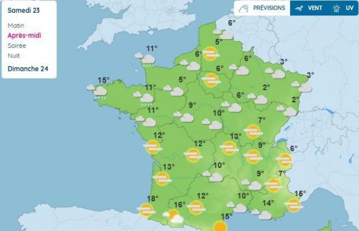 Wochenendwetter in Okzitanien: Rückkehr von sonnigen Phasen, starken milden Phasen und Südwinden… bis zu 25°C am Fuße der Pyrenäen!