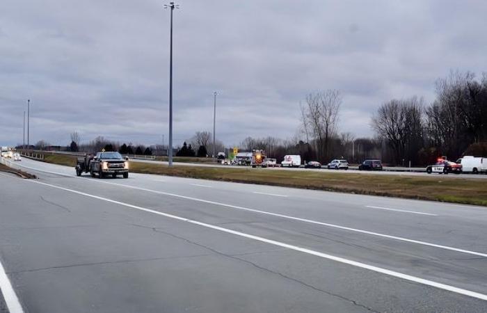 Der Highway 40 ist in östlicher Richtung gesperrt