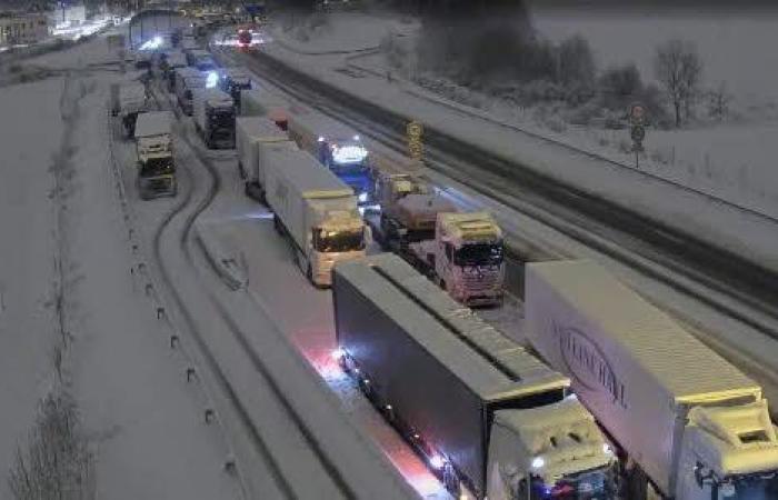 Kein Schultransport an diesem Freitag im Pays de Montbéliard, schwere Nutzfahrzeuge auf der A36 weiterhin gesperrt