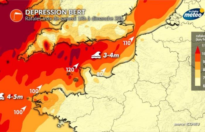 Starker Sturm im Ärmelkanal an diesem Wochenende