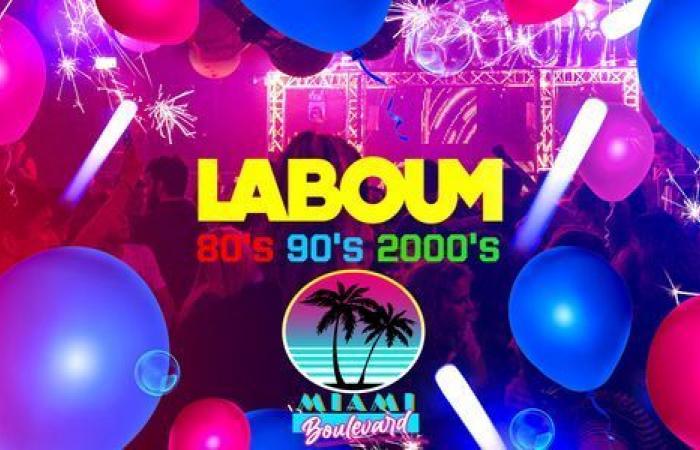 Die Boom-Party 80′ 90′ 2000′ – MIAMI BOULEVARD – Paris, 75001