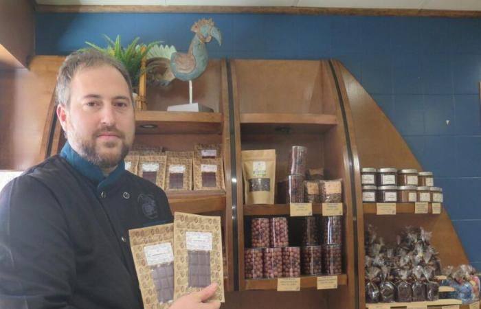 Der Chocolatier wird die Feierlichkeiten zum Jahresende auf dem Markt von Argenton-sur-Creuse begeistern