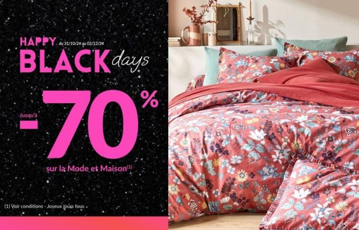 Blancheporte verwöhnt Sie zum Black Friday mit Rabatten von bis zu 70 % auf Haushaltswäsche