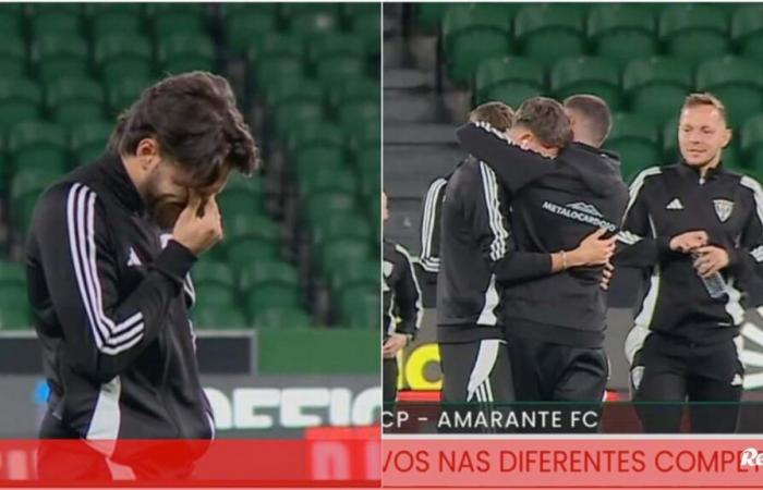 Amarante-Spieler weinen, als sie das Alvalade-Spielfeld betreten: Sehen Sie sich die Bilder an – Sporting