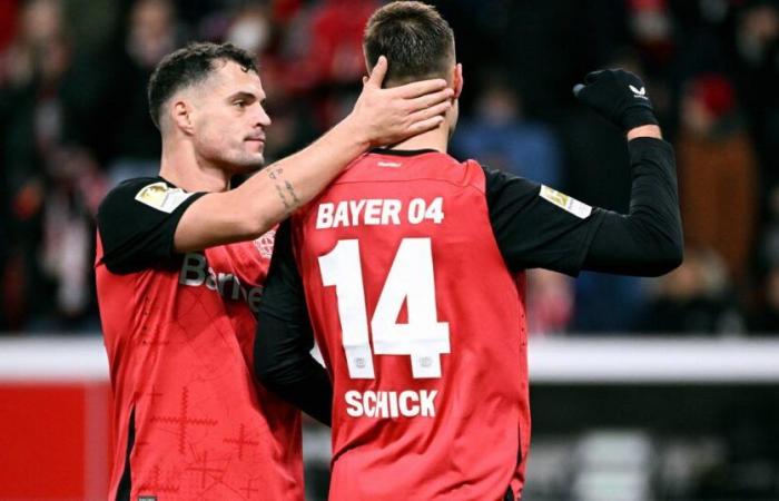 Bayer Leverkusen besiegt Heidenheim dank Schick-Hattrick und Xhaka-Tor – rts.ch