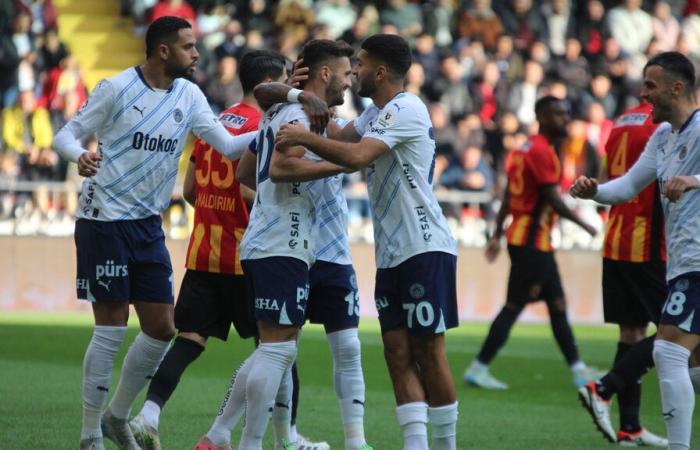 Fenerbahçe hat im Rennen um die Spitze keinen Fehler gemacht: Ein Torregen in Kayseri